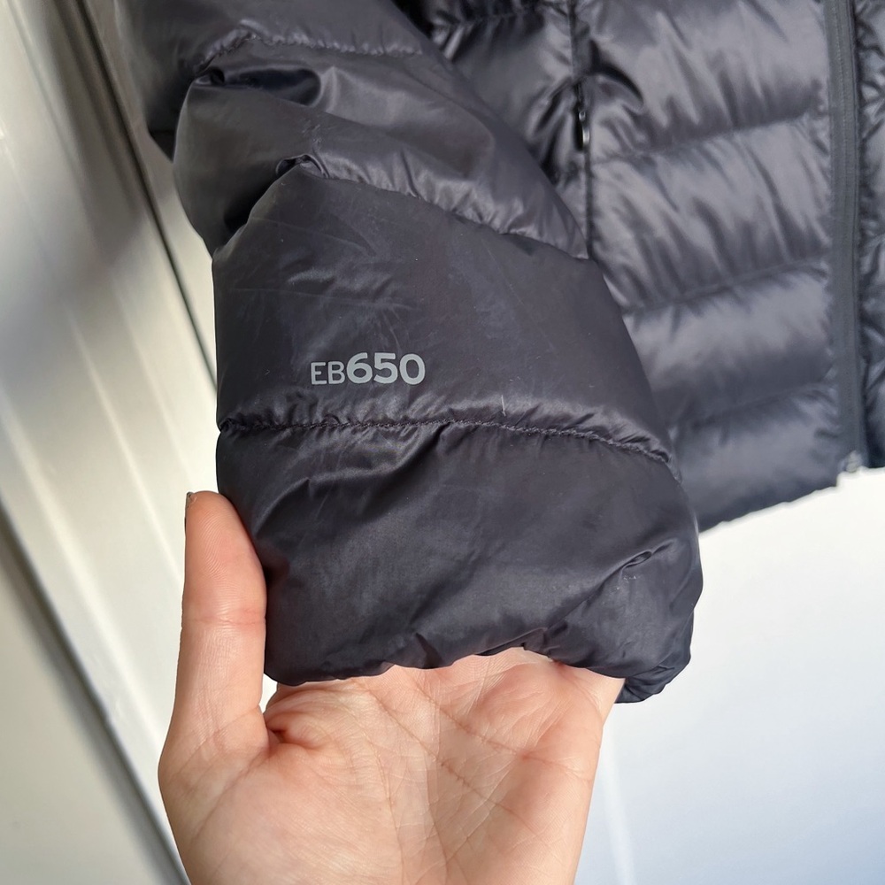 Eddie Bauer • CirrusLite Down Hooded Jacket black puffer quilted winter snow 650 - Picture 6 of 12